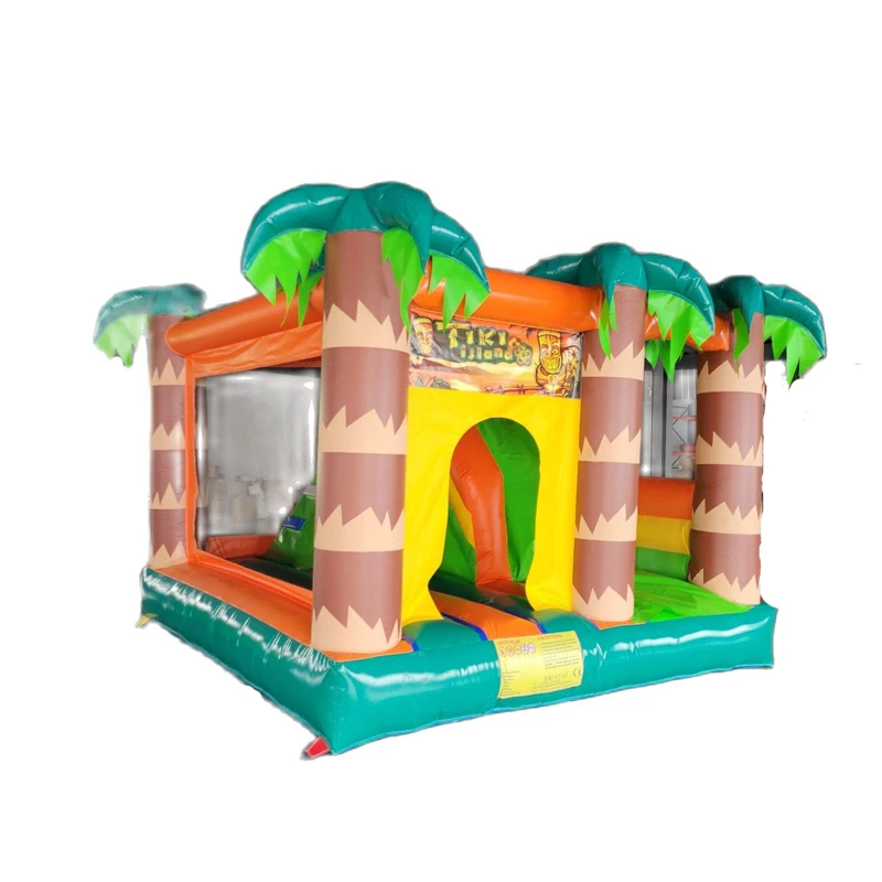 

Inflatable Bounce House Jungle Theme 4x4x3.2 Meters House Use Or Outdoor Play High Quality Inflatable Bouncy Castle In Stock