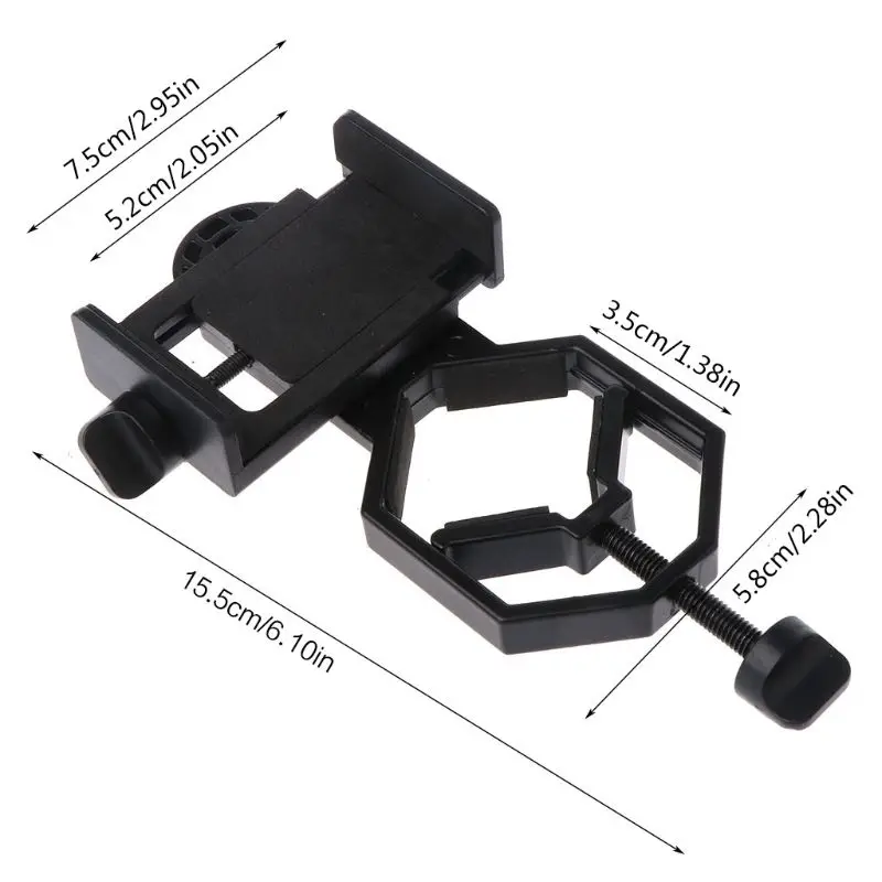 Universal Cell Phone Adapter Mount Monocular Microscope Accessories Adapt Telescope Mobile Clip Accessory Bracket 964E | Инструменты