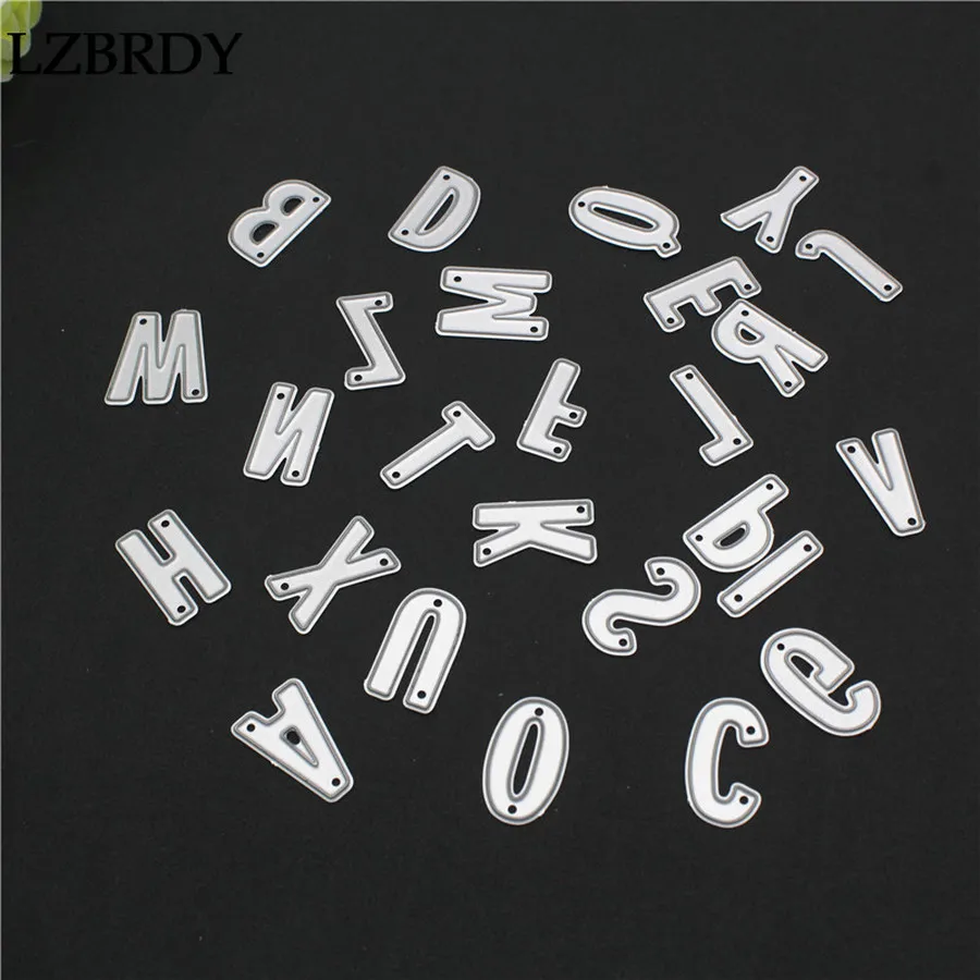 1 упаковка 26 букв с буквами из алфавита тиснение металлические Вырубные штампы