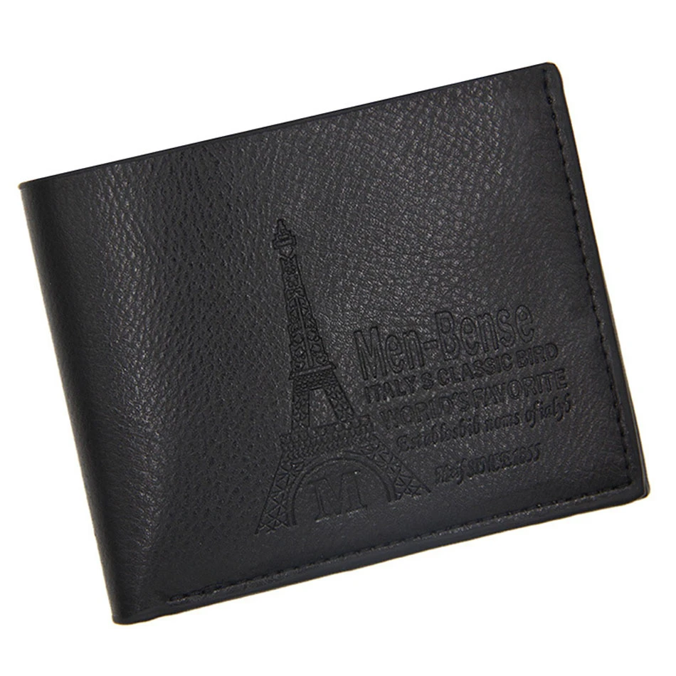 

Мужской кошелек AudWhale из искусственной кожи с рисунком Эйфелевой башни, мужской кошелек большой емкости, мужской мини-бумажник