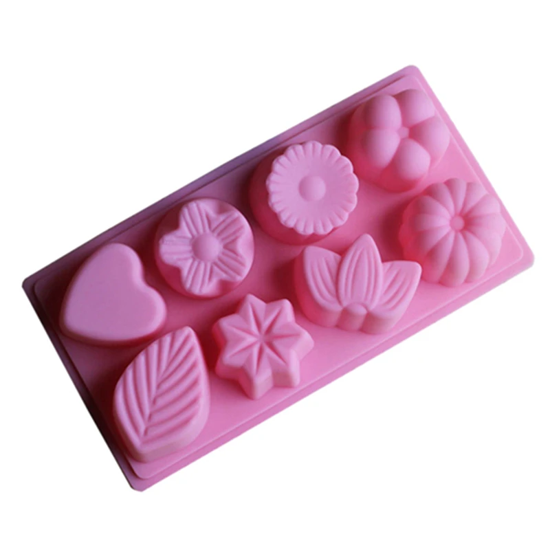 1 шт. силиконовая жаропрочная посуда 8 не даже нижний правый угол цветок листья