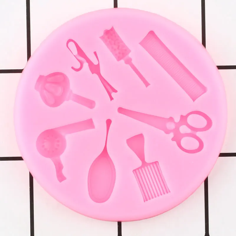 Женские инструменты для макияжа расческа плойка зеркало ножницы сушилка