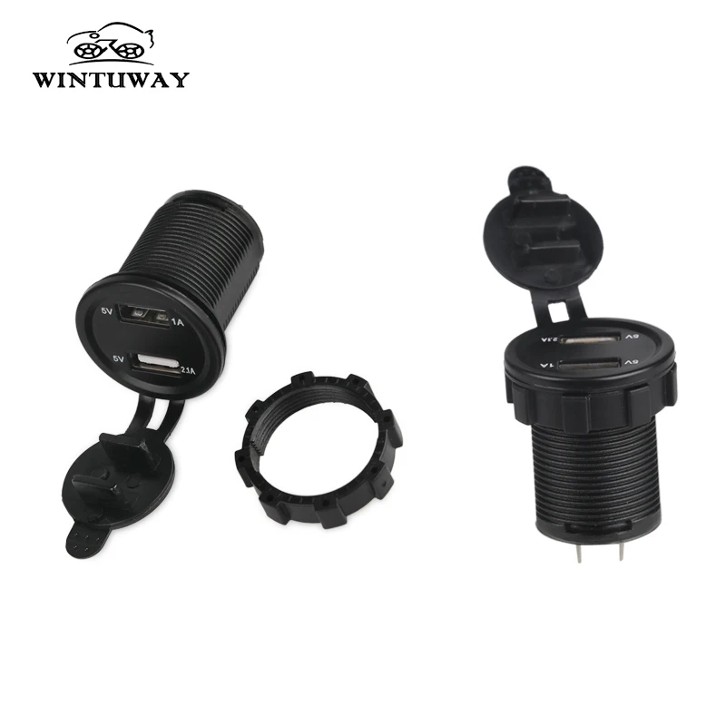 12v 24v Автомобильный мотоцикл Прикуриватель разъем USB зарядное устройство адаптер