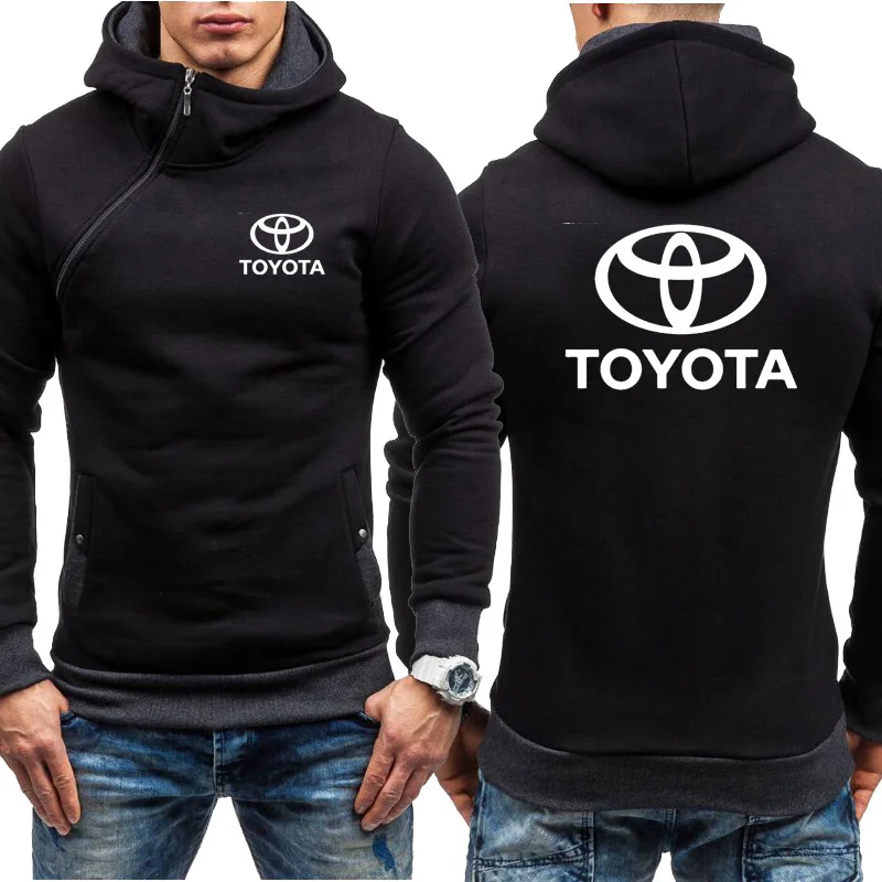 

Hoodies Men for Toyota Car Logo Sweatshirt Hoody Fashion Spring Autumn Fleece Cotton Zipper Jacket HipHop Harajuku Male Clothing