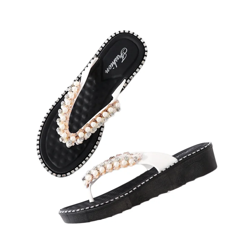 Шлепанцы женские на толстой подошве в Корейском стиле |