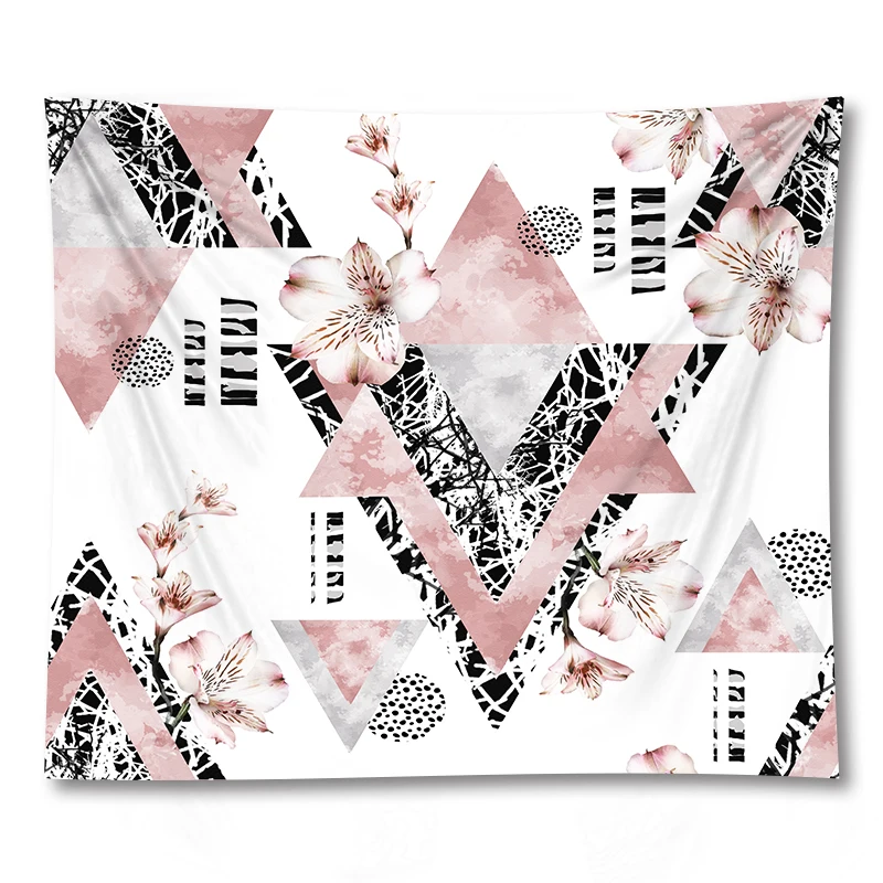 

Flower Printed Tapestry Bohemian Beach Towel Tablecloth Wall Hanging Blanket