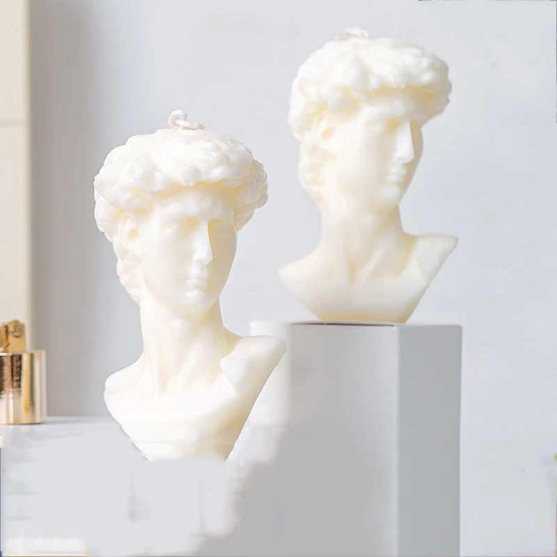 Современные ароматические свечи для украшения дома статуя Давида из греческого