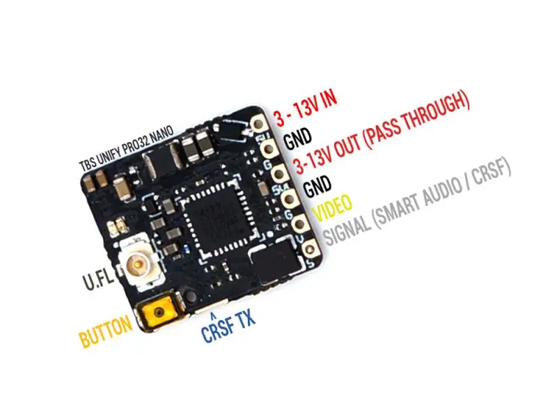 TBS Unify Pro32 Nano 5G8 микро видео передатчик VTX 5,8 Ghz