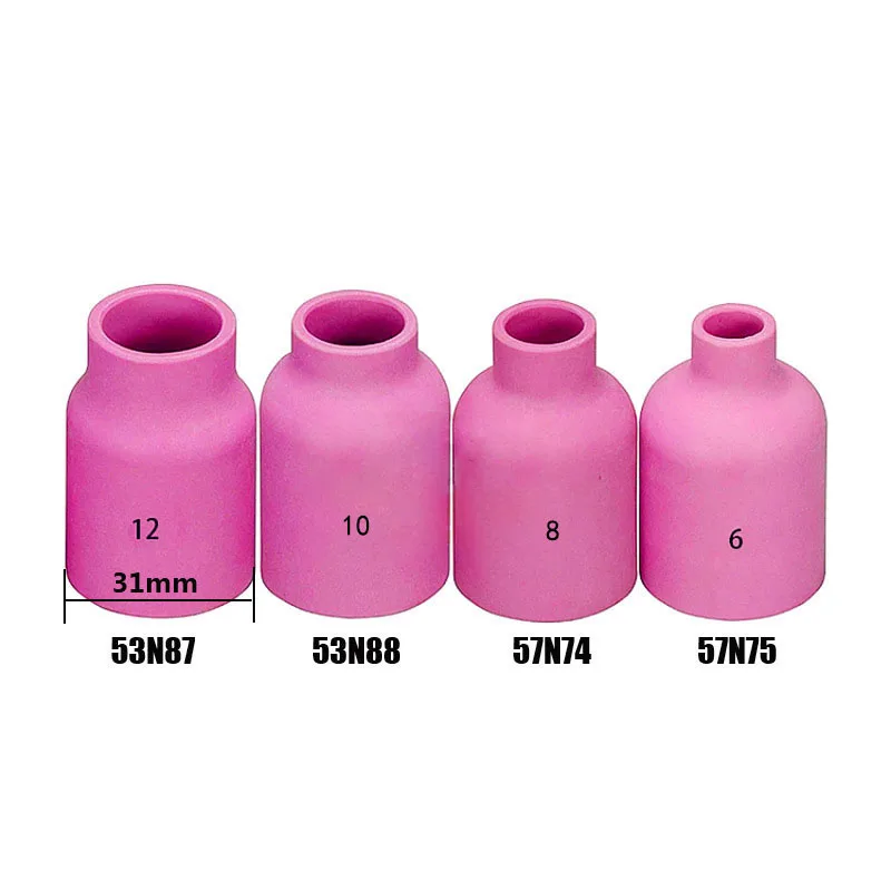

Argon TIG Welder Torch Accessories WP17/18/26 Ceramic Alumina Nozzle Cups Large Combination Connecting Body Welding Nozzles