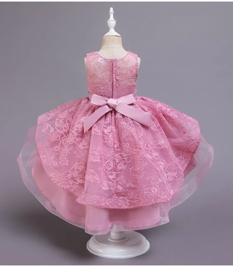 Кружевное платье для девочек от 3 до 14 лет Платье Летние платья высокого качества