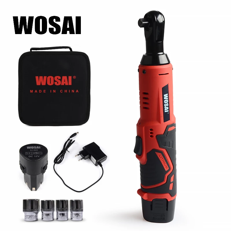 WOSAI 12 В Электрический гаечный ключ Набор 3/8 беспроводной Трещоточный