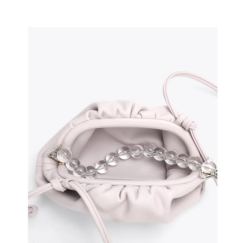 

FIRMRANCH women's bag 2021 new premium texture niche design messenger bag soft fold cloud bag