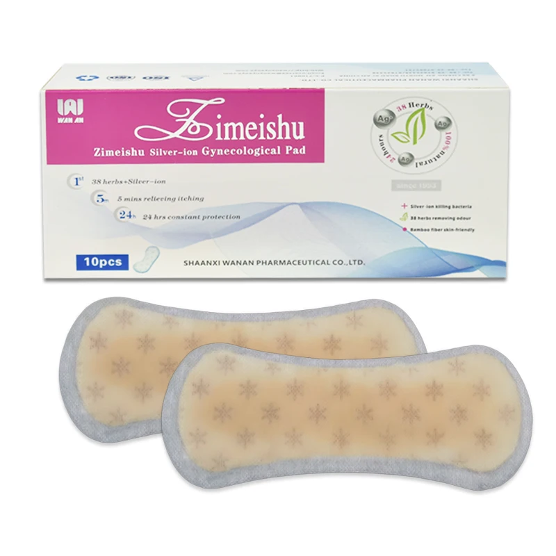 200 шт/20 коробка zimeishu серебристо ионный гинекологических Лечение Уход pad женские