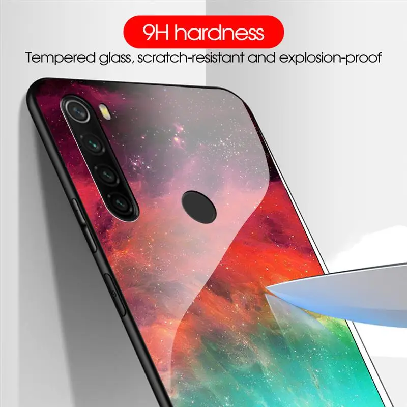 

For Xiaomi Redmi Note 8 2021 Case Marble Glass Soft Silicone Bumper Cover For Redmi Note8 2021 Capa For Redmi Note 8 Pro 8T Case