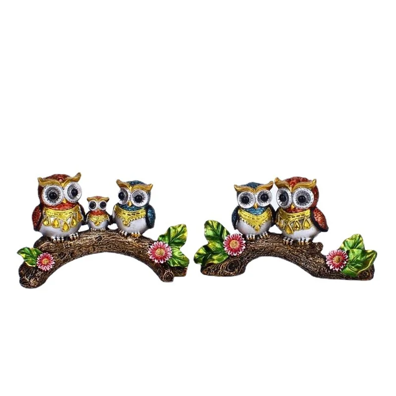 Креативная милая сова домашние полимерные поделки винный шкаф гостиная