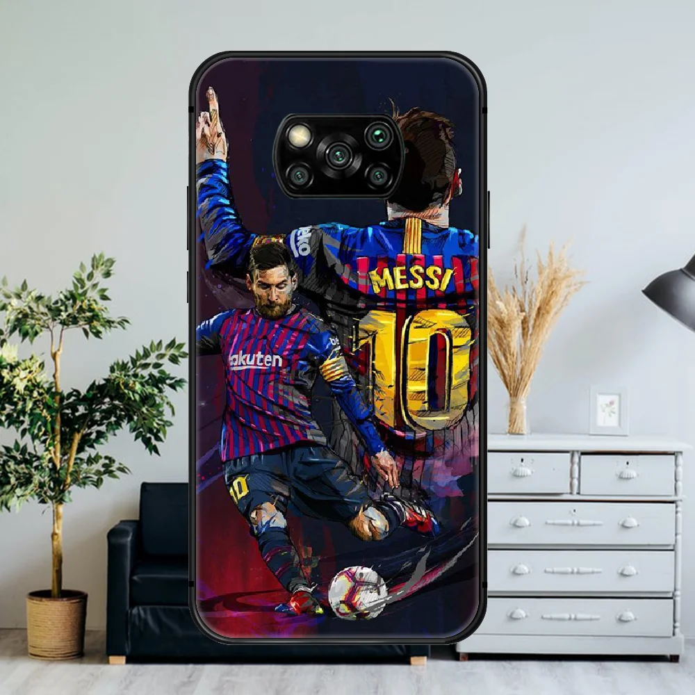 

Football Superstar Lionel Messi Phone Case For Xiaomi Mi Note 10 A3 9 MAX 3 A2 8 9 Lite Pro Ultra black Coque 3D Etui Silicone