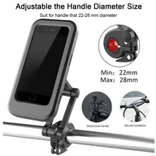 Universal 360 Degree Adjustable Waterproof Bicycle Phone Holder Bike Motorcycle Handlebar Cell Phone Support Mount Bracket