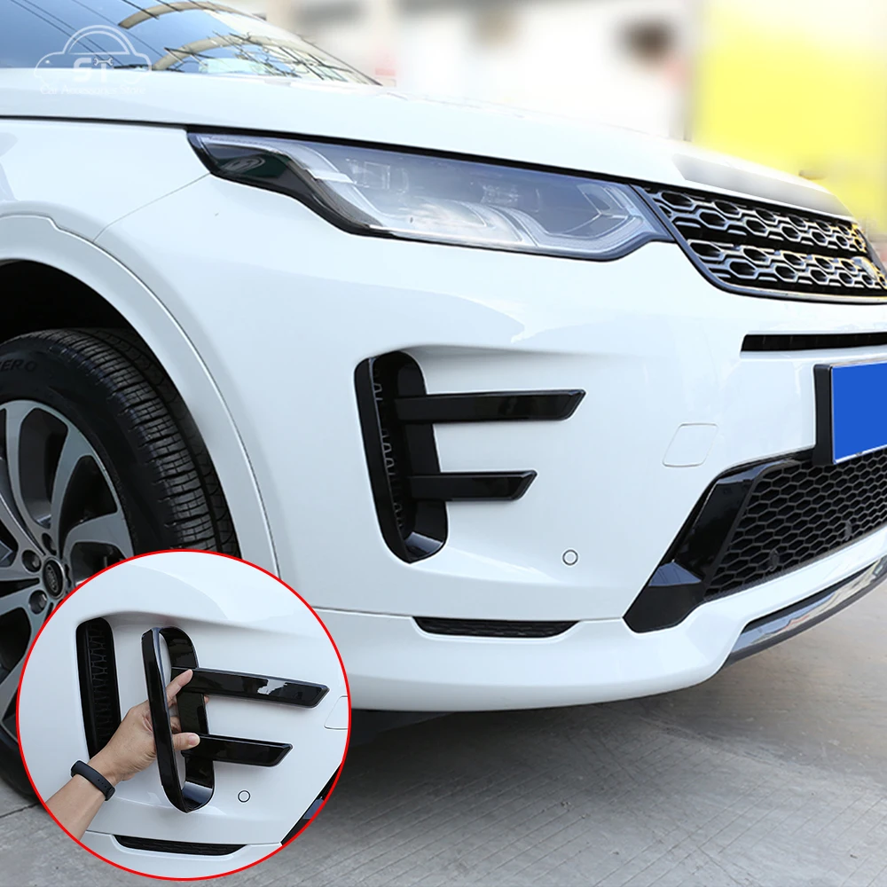 

Car-Styling Front Air Intake Grille Trim Cover ABS for Land Rover Discovery Sport 2020 Fog Lamp Decoration Sticker Accessories