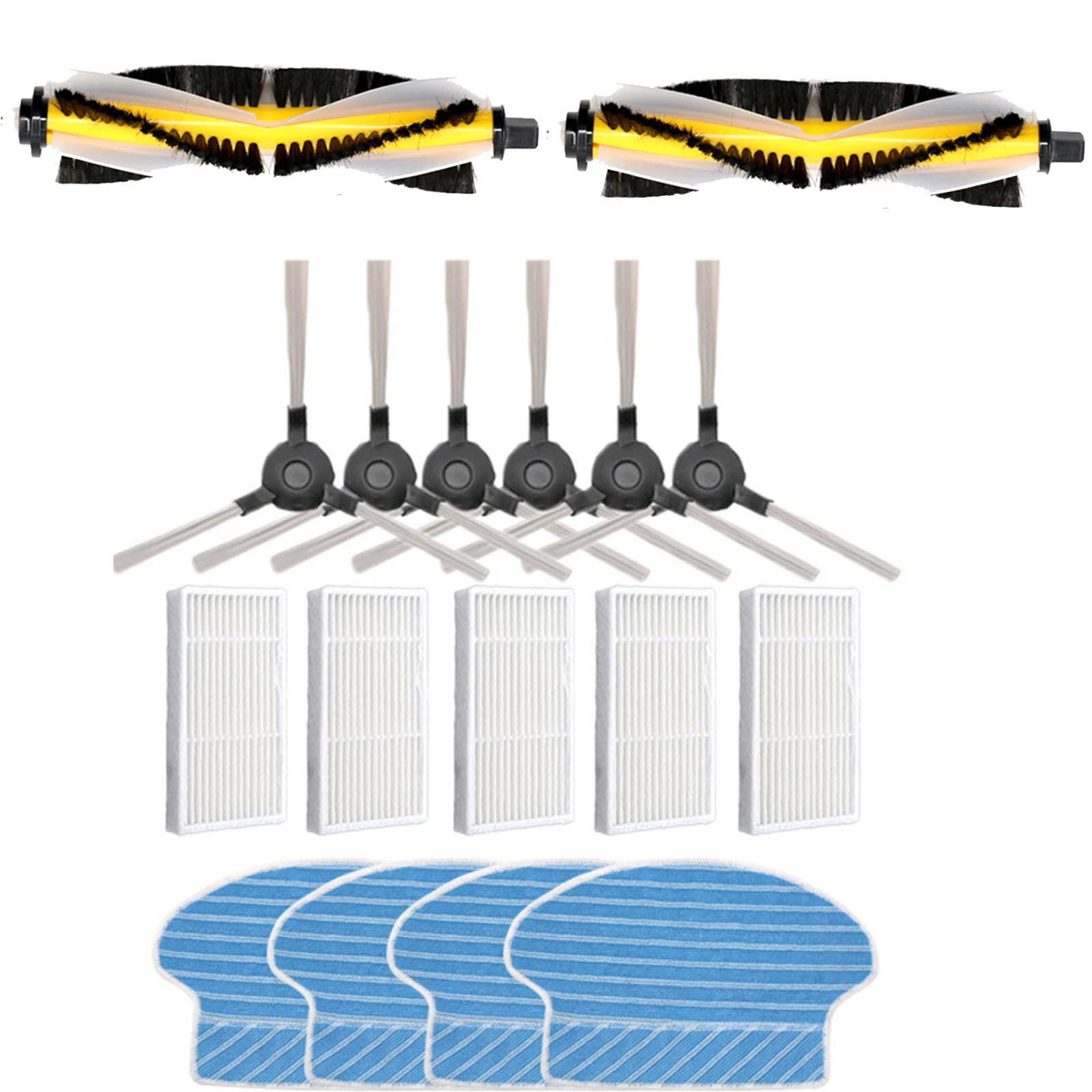 

Комплект ткани HEPA фильтр, боковая щетка, запчасти для робота-пылесоса, для роботизированной машины Kitfort kt kt-516, аксессуары для пылесоса 516