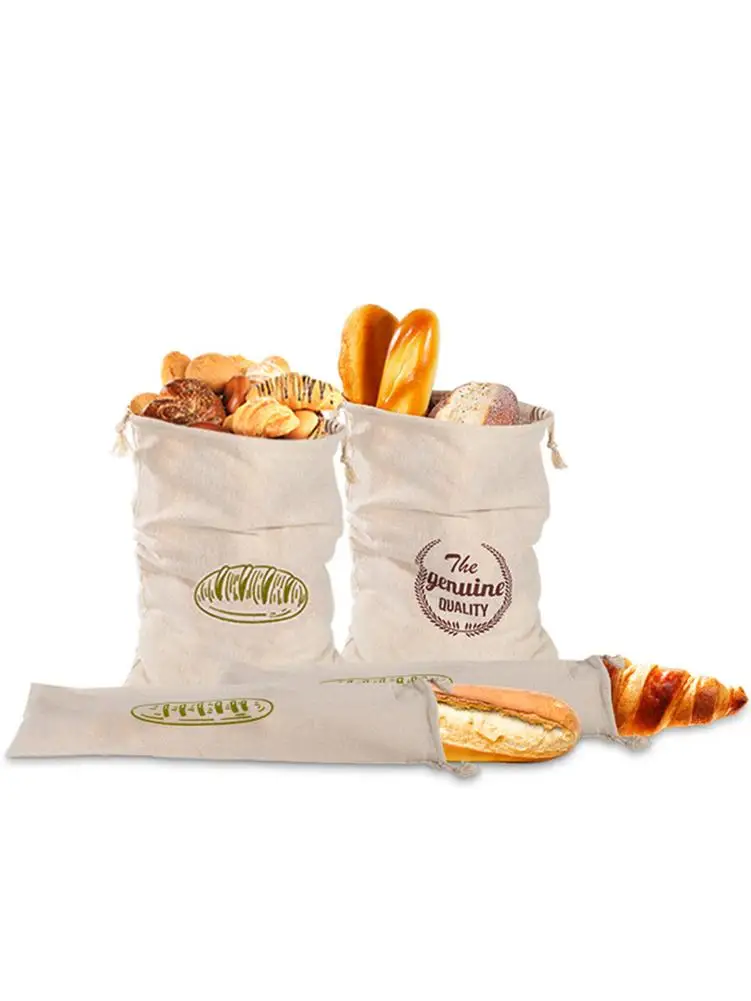 Льняная сумка для хлеба многоразовая французская багета сумка-органайзер на