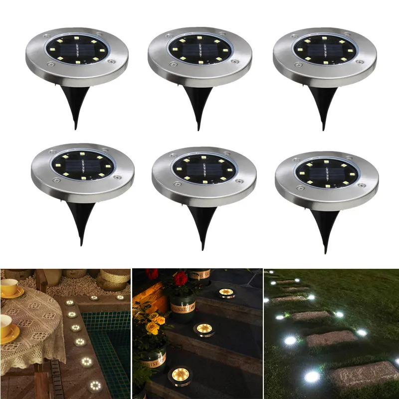 

Solar Lamp 8/16 LED Warm and White Solar Lawn Yard Solar Light Buried Solar LED Light Waterproof PathWay Garden Outdoor LED