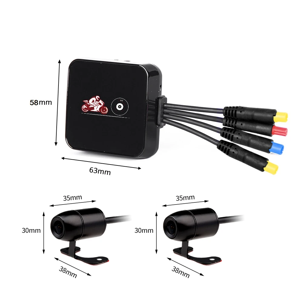 VSYSTO Двойной HD 720p Разрешение мотоцикл DVR D6HL Обновлено от C6 wifi видео регистратор