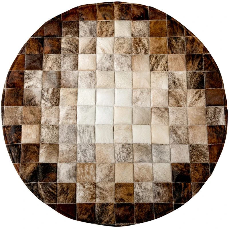 Наполнитель из ПП хлопка утолщенная версия круглый ковер воловьей кожи с мехом
