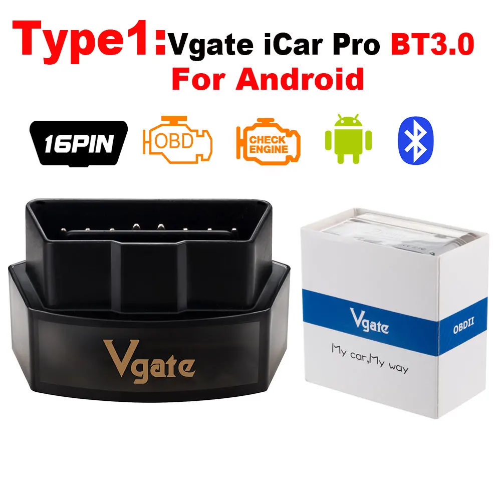 

Vgate Vlinker MC V2.2 iCar Pro Bluetooth 4.0 WIFI OBD2 Сканер для Android IOS Автоматический считыватель кодов OBDII Инструмент PK V1.5 ELM327