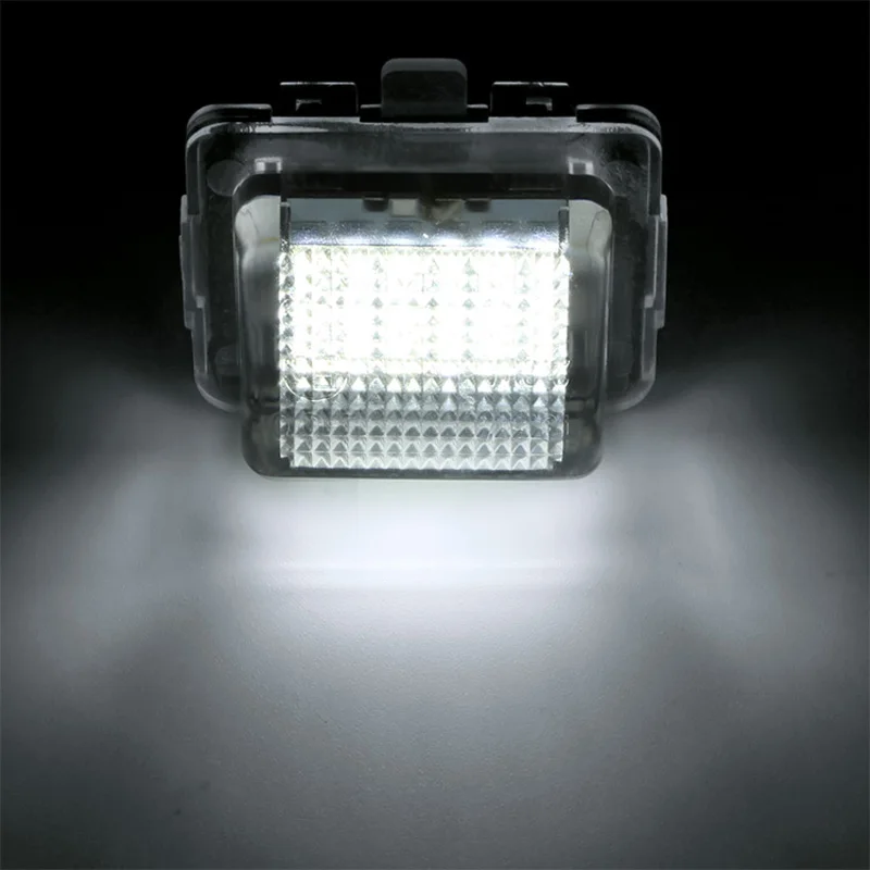 

2Pcs LED Car License Plate Light Number Lights For W204 Facelift 4D Sedan 5D Wagon 2D Coupe W207 2D W216 2D W218 4D W212 Canbus