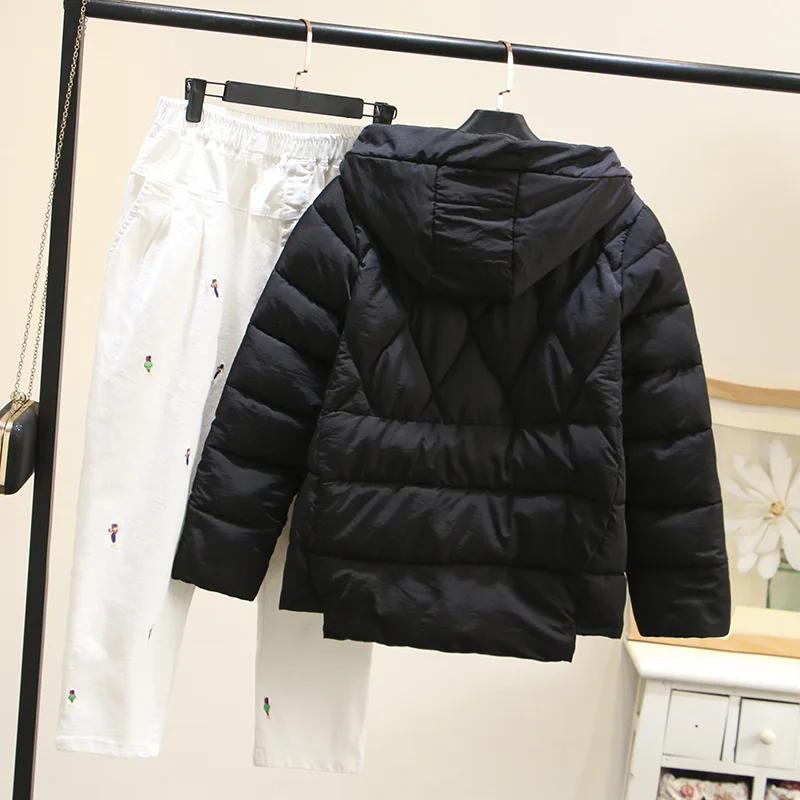 Зимние Повседневные короткие парки 2019 размера плюс модная одежда свободного