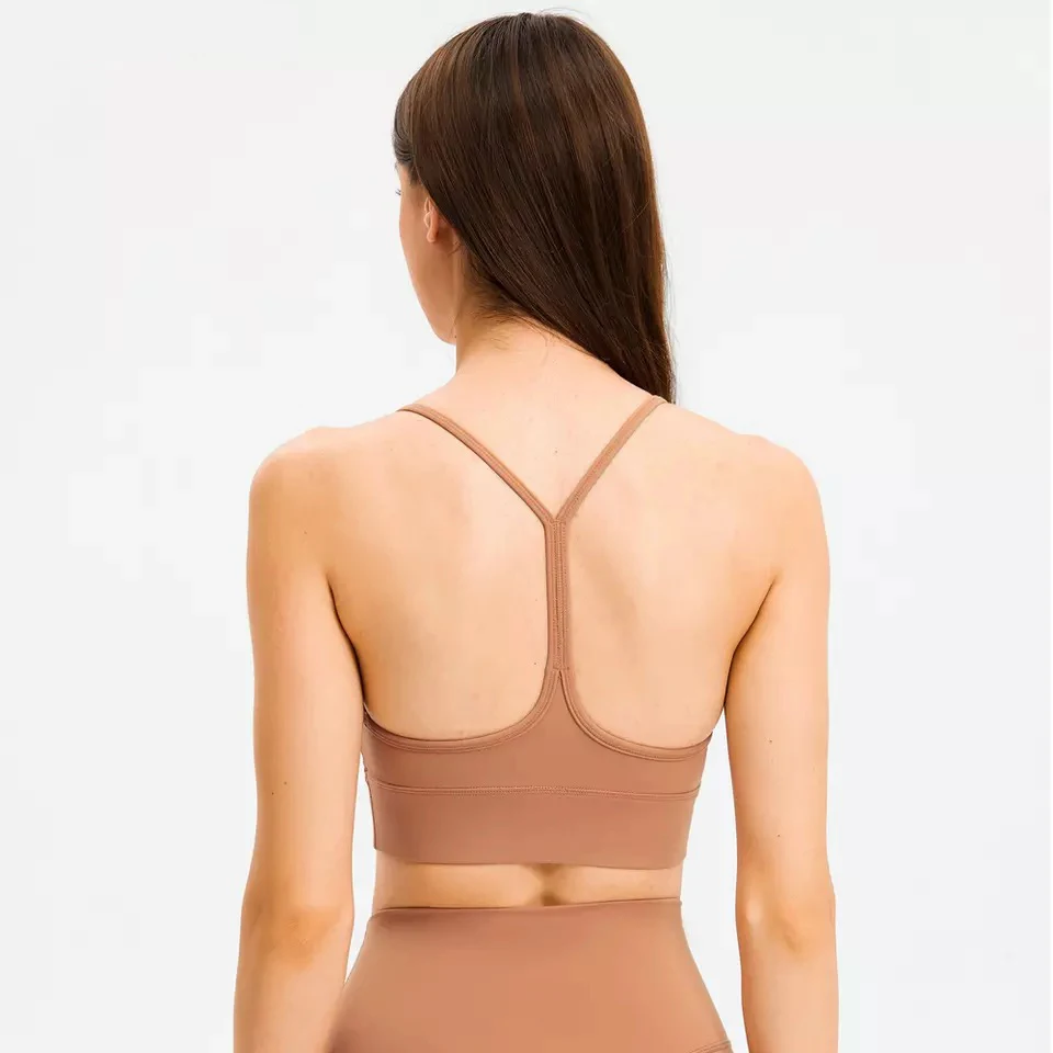 

ZenYoga Classic Naked Feel Workout Yoga Bras Tops Womens Solid Color Mid Impact Training Fitness Athletic Sports Bra Top XS-XL