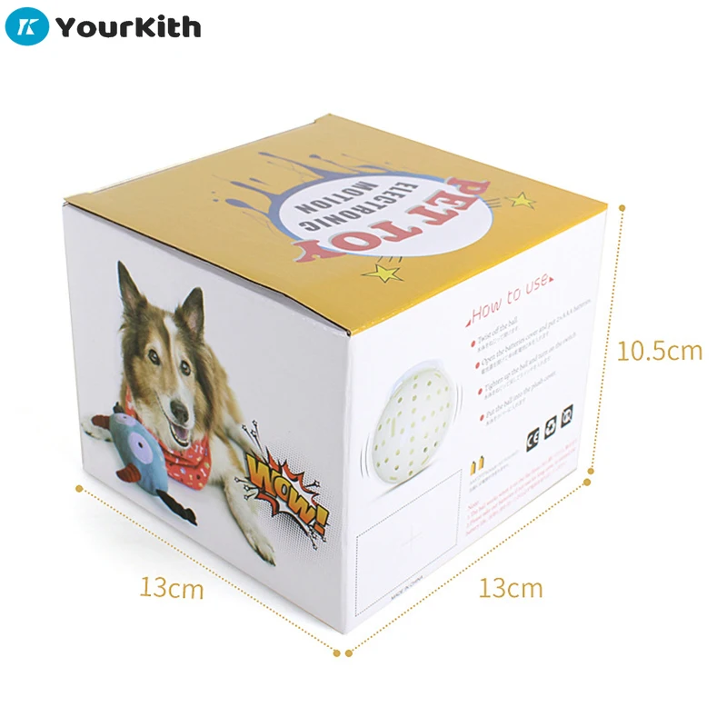 

YourKith Plush Dog Toys Durable Pet Supplies Dog Sound Vibration Electric Toy Ball Pet Scratch-Resistant Bouncing Stuffed Toy