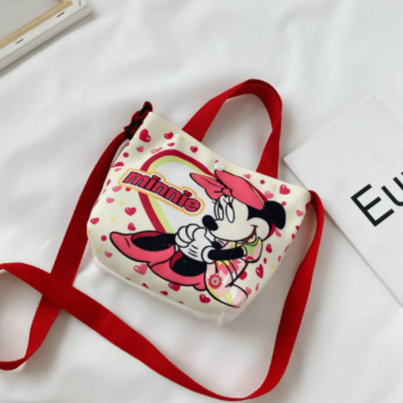 

Disney canves girl messenger bag cartoon mickey mouse shoulder bag cute mini handbag coin purse