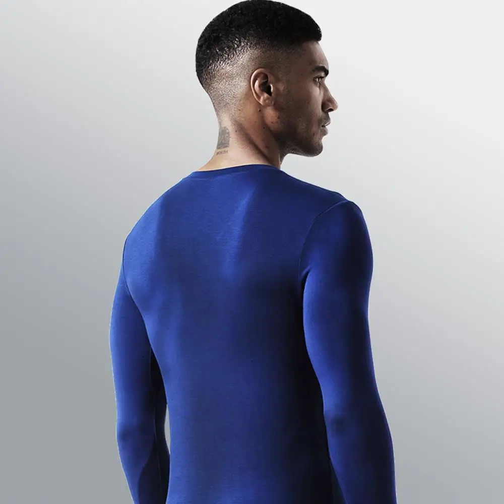 Мужское эластичное тонкое дышащее термобелье сетчатая толстовка топ блузка