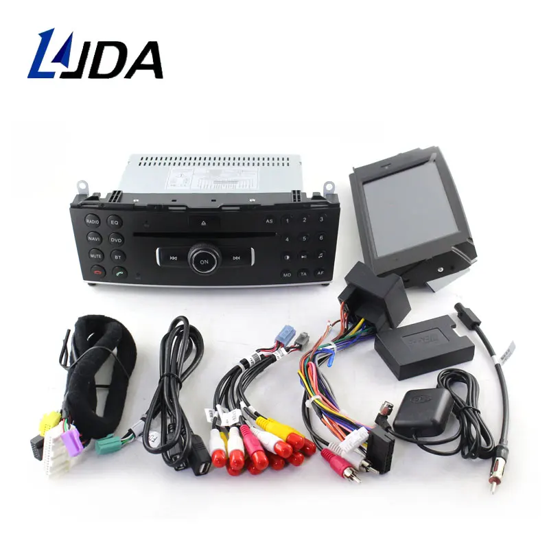 Автомобильный DVD плеер LJDA 1 Din Android 10 0 для Mercedes Benz C200 C180 W204 2007 2010 Wi Fi мультимедийный