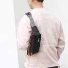 25 # Новые мужские нейлоновые поясные сумки-слинги, сумки через плечо для спорта на открытом воздухе, нагрудная сумка для ежедневного пикника, холщовая сумка-мессенджер, сумка