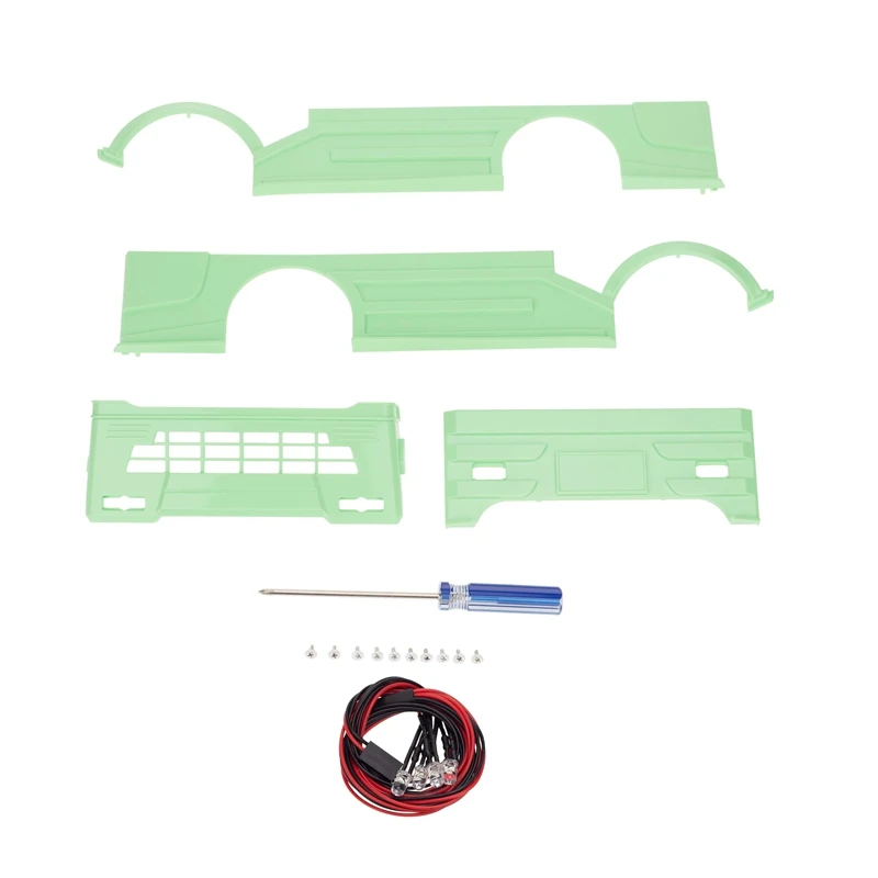 

Для WPL D12 1/10 RC автомобильный корпус бронированный комплект декоративный чехол со светодиодной подсветкой