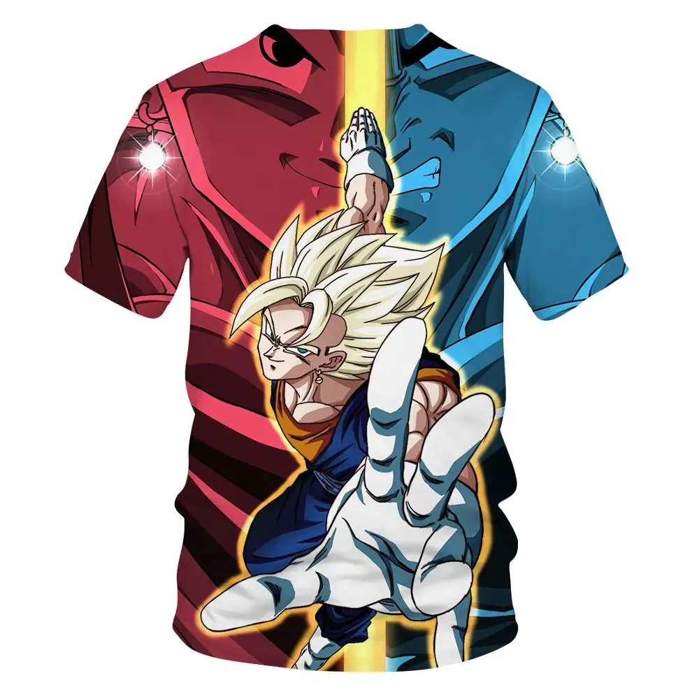 Новинка 2020 Повседневная футболка Wukong с объемным принтом dragon ball Спортивная