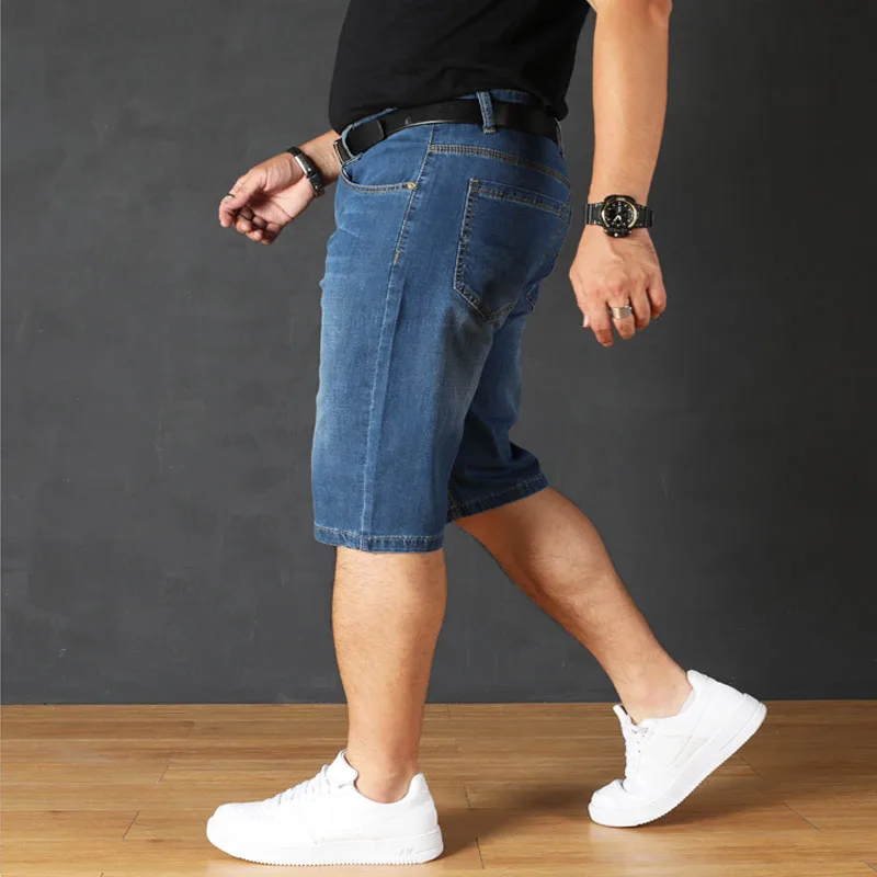 30-48 Plus Size 2021 Summer High Quality Baggy Men short Pants Male Casual Street Denim Fashion Mens Knee lenght Jeans Trousers