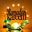 Женская золотистая металлическая гирлянда, ободок, железная обруч, украшение для Jabal Eid Mubarak Рамадан, украшение сделай сам, искусственный цветок