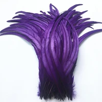 50pcslot purple rooster tail feathers for crafts 30 35cm 12 14 rooster feather natural feathers for crafts wedding decoration