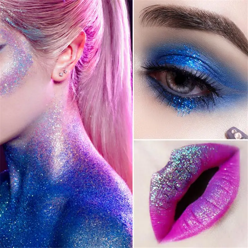 24 цвета светящиеся тени для век Авроры палитра теней на Хэллоуин в черном свете