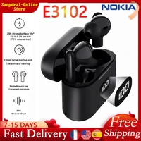 nokia e3102 wireless earphone hifi stereo noise cancelling earbuds with mic bluetooth compatible 5 1 headset for nokia headphone
