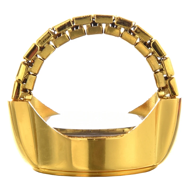 1 шт Золотые круглые металлические леопардовые карманные часы с кольцом на палец