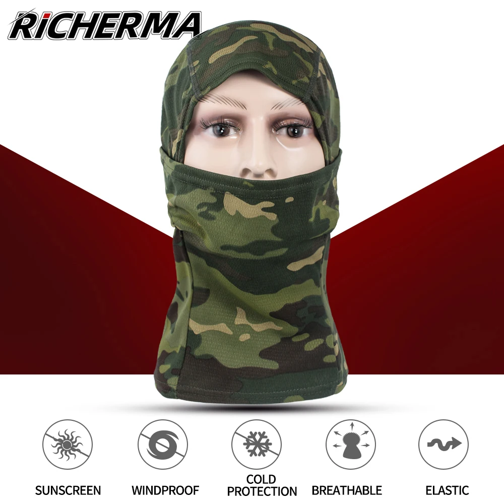 Зимняя мотоциклетная маска на все лицо Мужская Балаклава из CS камуфляжная