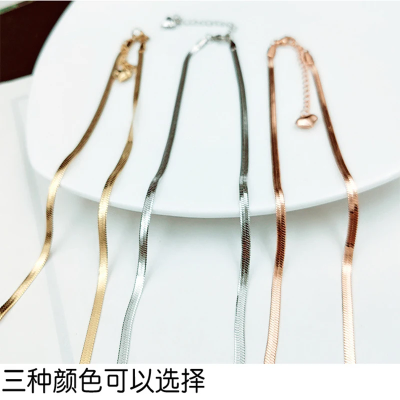 Цепочка-чокер Женская в виде змеиной кости 3 цвета 2021 | Украшения и аксессуары