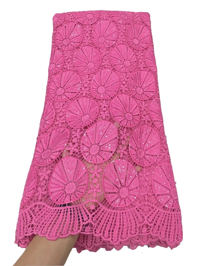 

White African Lace Fabric With Sequins French Lace Fabric 2020 High Quality Milk Silk Lace For Wedding Dress Sewing NI4381-1