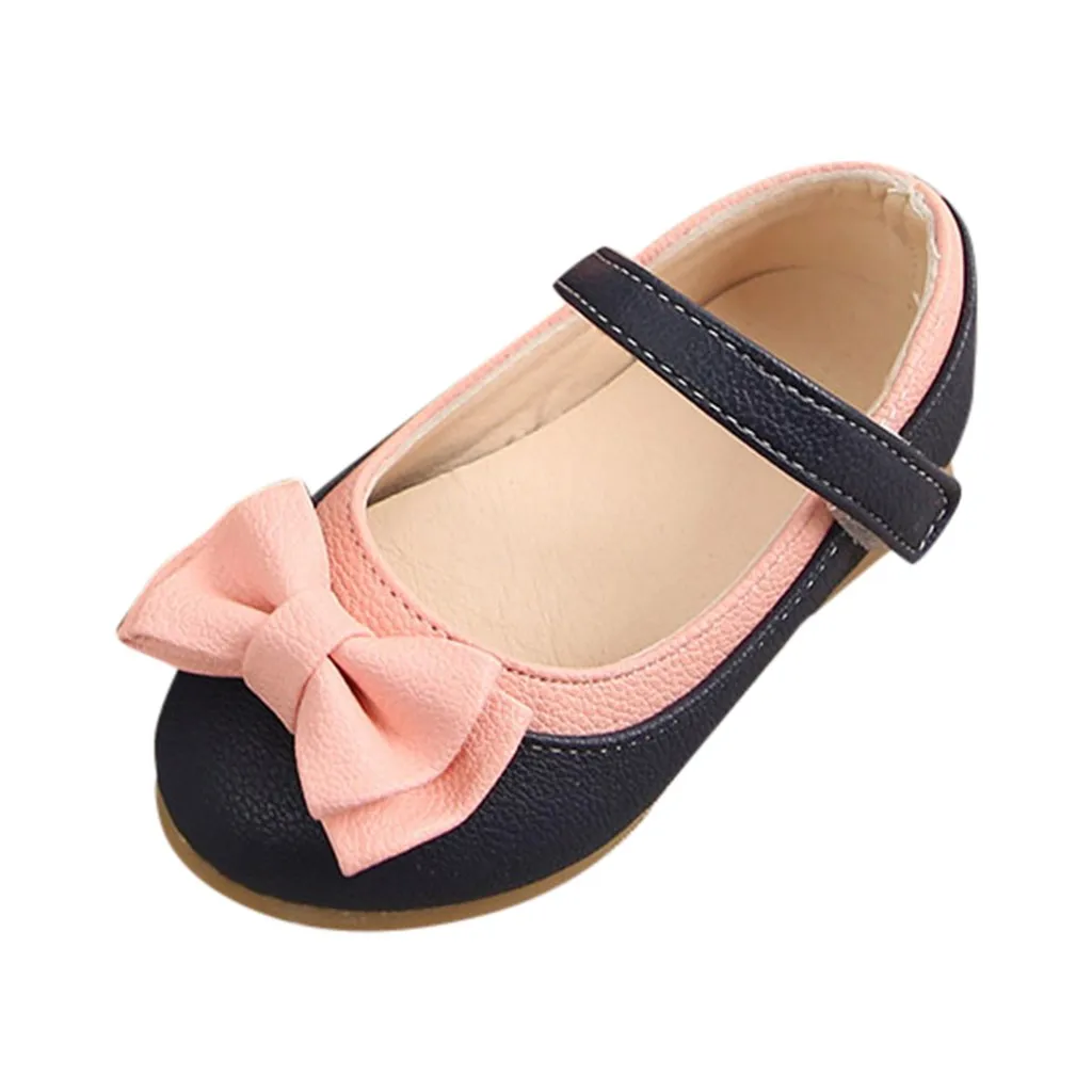 

ARLONEET 2019 Brand Children Princess Dance Shoes Kids Girl Dress Party Shoes Flats Casual Single First Walkers Soft Slip-on 26
