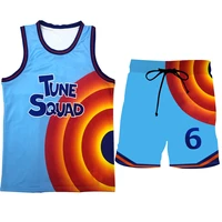 space jam james jersey 23 movie tune squad basketball jersey set sports air slam dunk sleeveless shirt tops