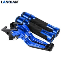 motorcycle cnc brake clutch levers handlebar knobs handle hand grip ends for yamaha fz1 2006 2007 2008 2009 2010 2011 2012 2015